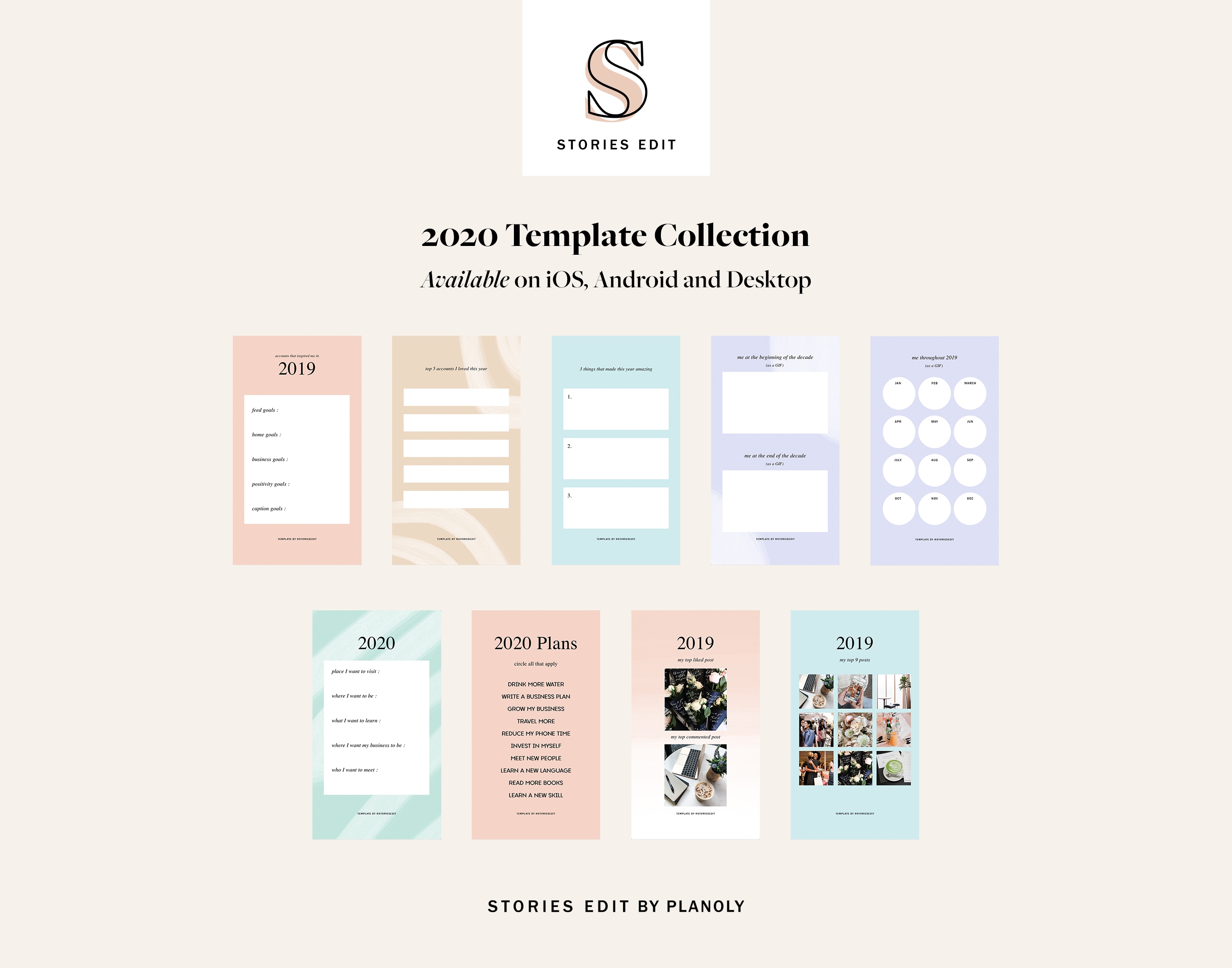 Storiesedit 2020: How To Use Our Templates Collection-Blog Post Schedule Template 2020