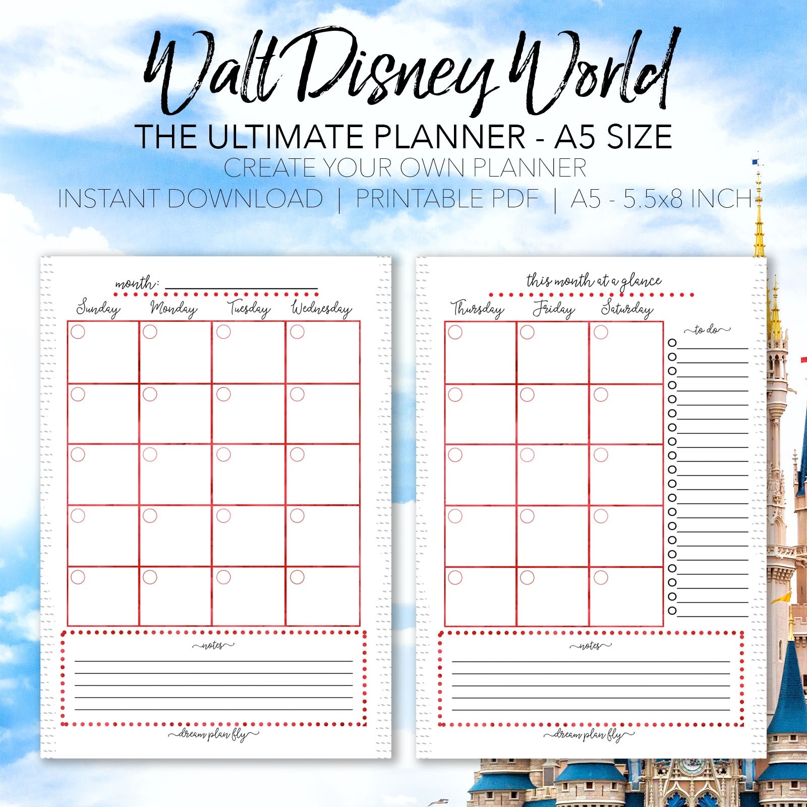 Vaction Planner - Wpa.wpart.co-Disney World Word Document Template