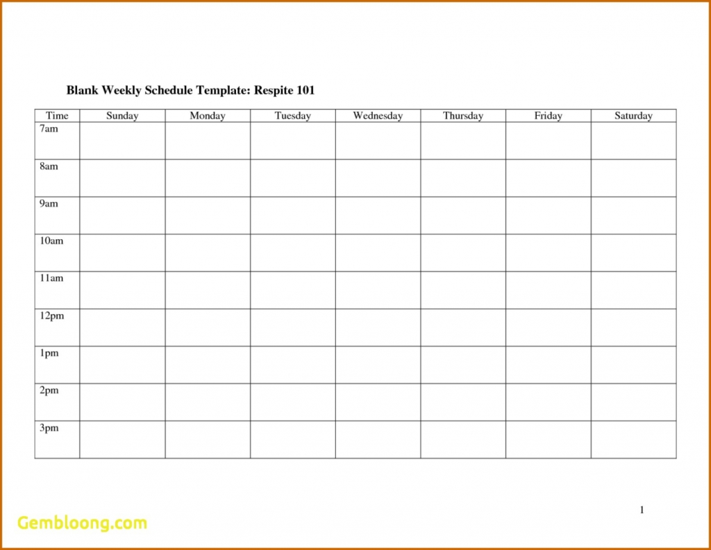 Monthly Work Schedule Template Printable | Calendar ...