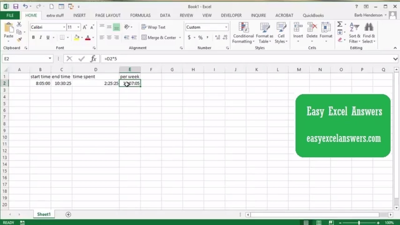 Working With Hour, Minutes And Seconds In Excel-Hour Countdown In Excel Template