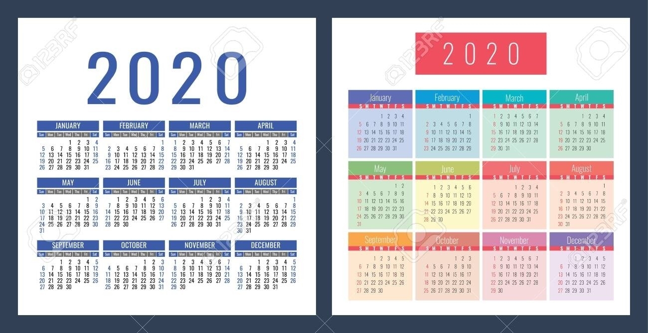 2 Year Pocket Calendar Template Calendar Template Printable