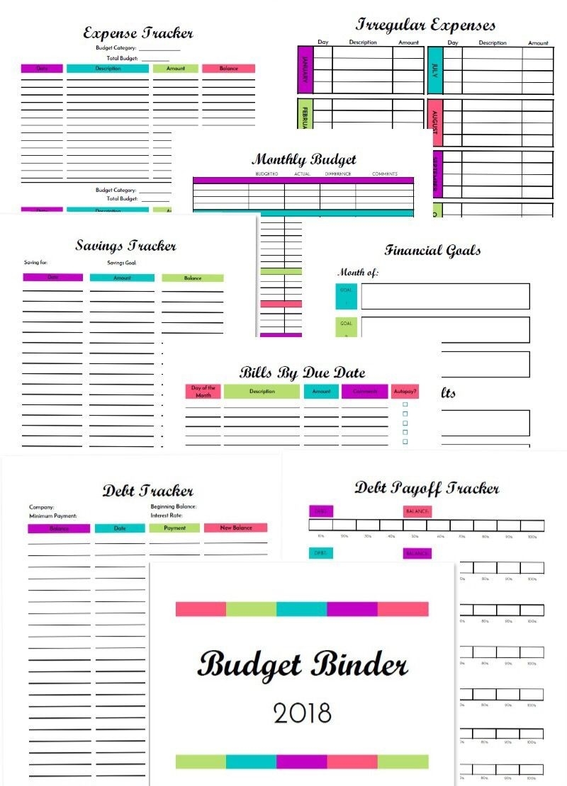 2020 Budget Binder: 50+ Budgeting &amp; Financial Printables-2020 Bill Budget Calendar Template