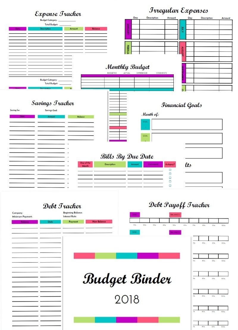 2020 Budget Binder: 50+ Budgeting &amp; Financial Printables-2020 Monthly Bill Planner Printable