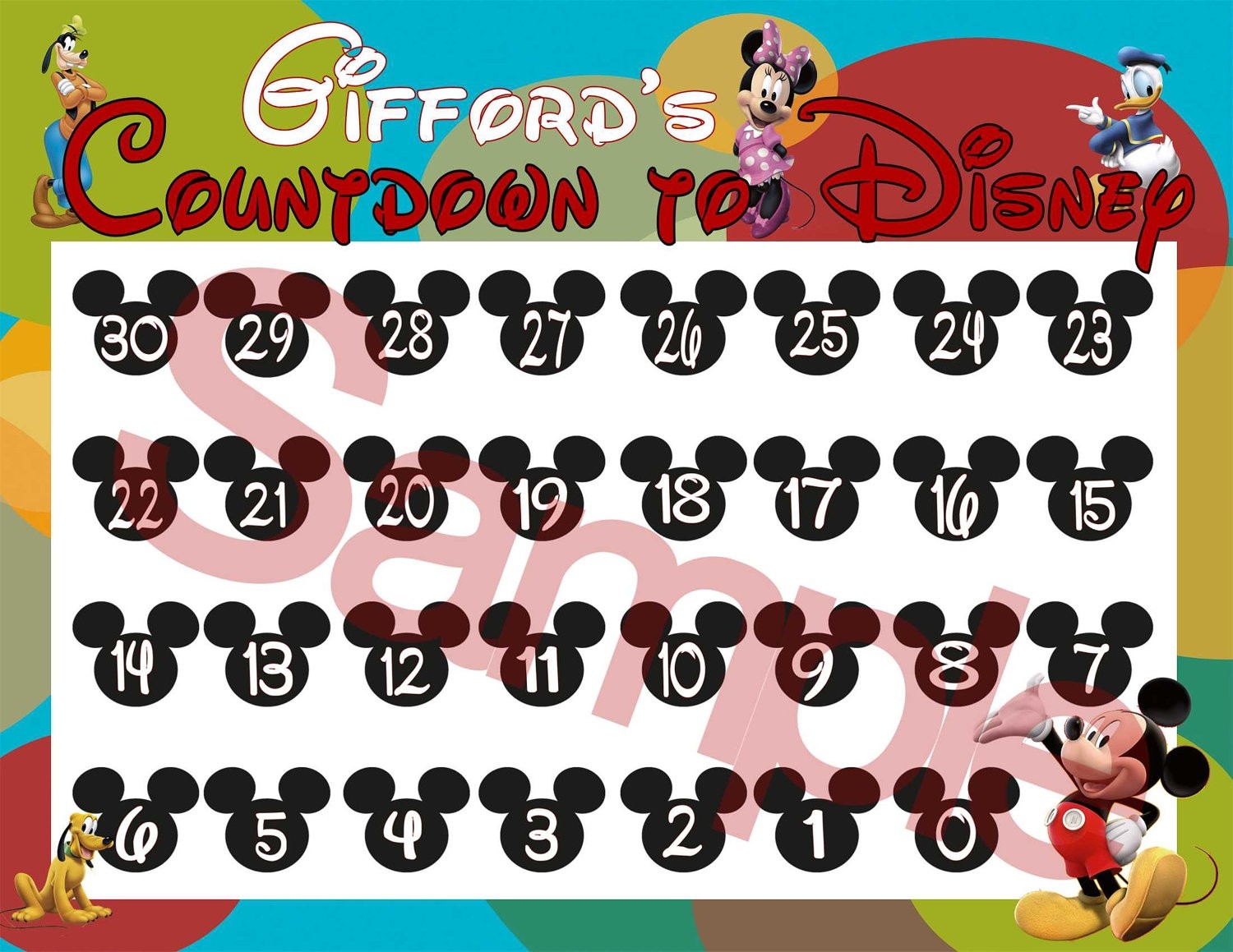 7 Best Images Of Free Printable Disney Countdown Calendar-Disney Countdown Calendar Printable Template