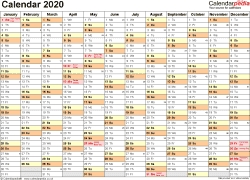 Calendar 2020 (Uk) | 17 Free Printable Word Templates-Blank Calendar 2020 Printable Uk