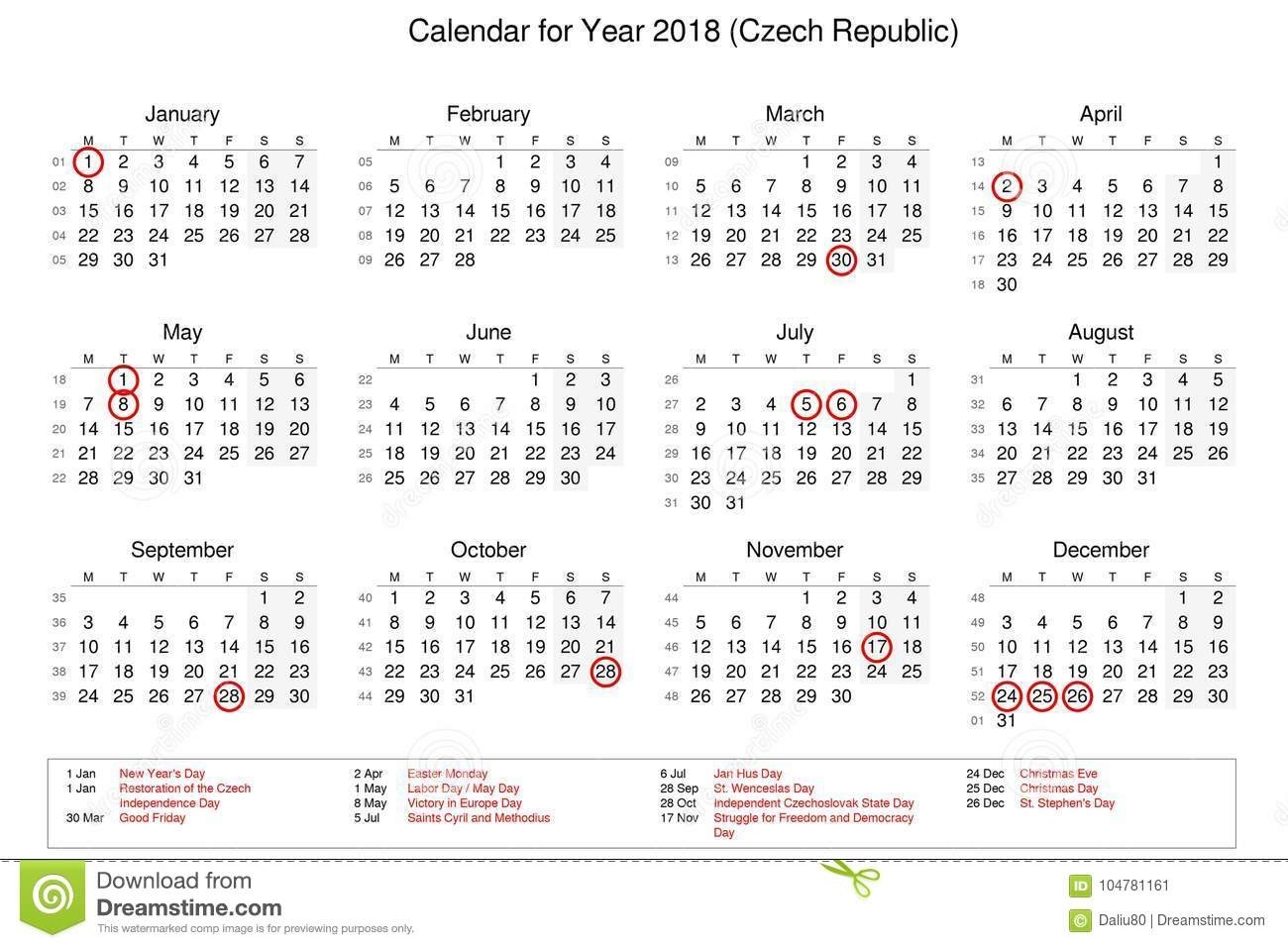 Calendar Of Year 2018 With Public Holidays And Bank Holidays-Calender With Public Holidays