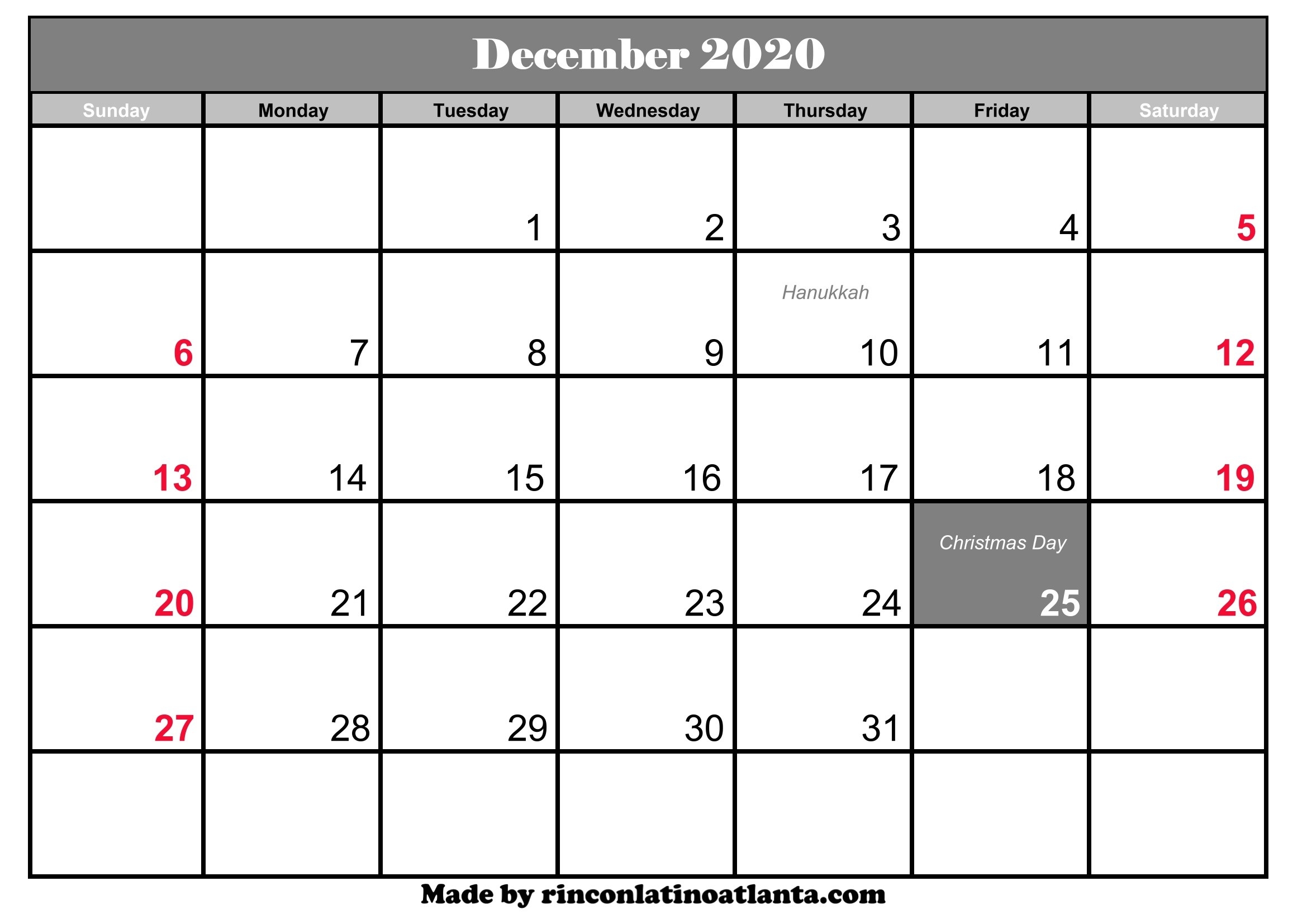 Free Printable 2020 2020 Calendar - Baeti-Printable Monthly Calendar Templates Uk