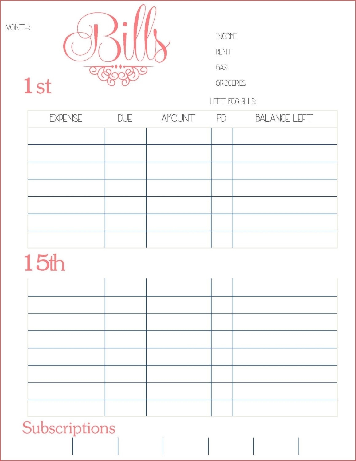 free printable budget calendar 2020