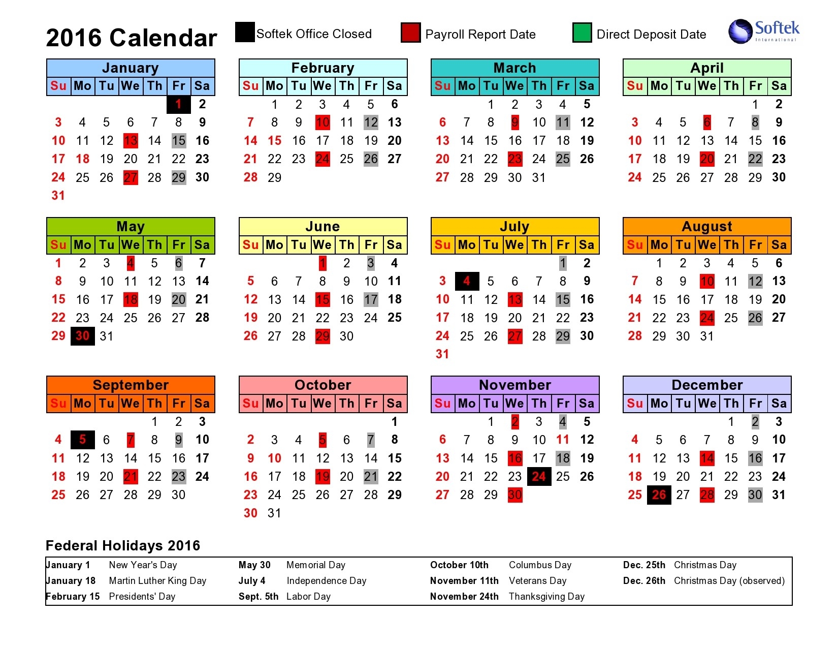 Intuit Payroll Holiday Calendar 2020 | Payroll Calendar 2020-Payroll Calendar Template 2020