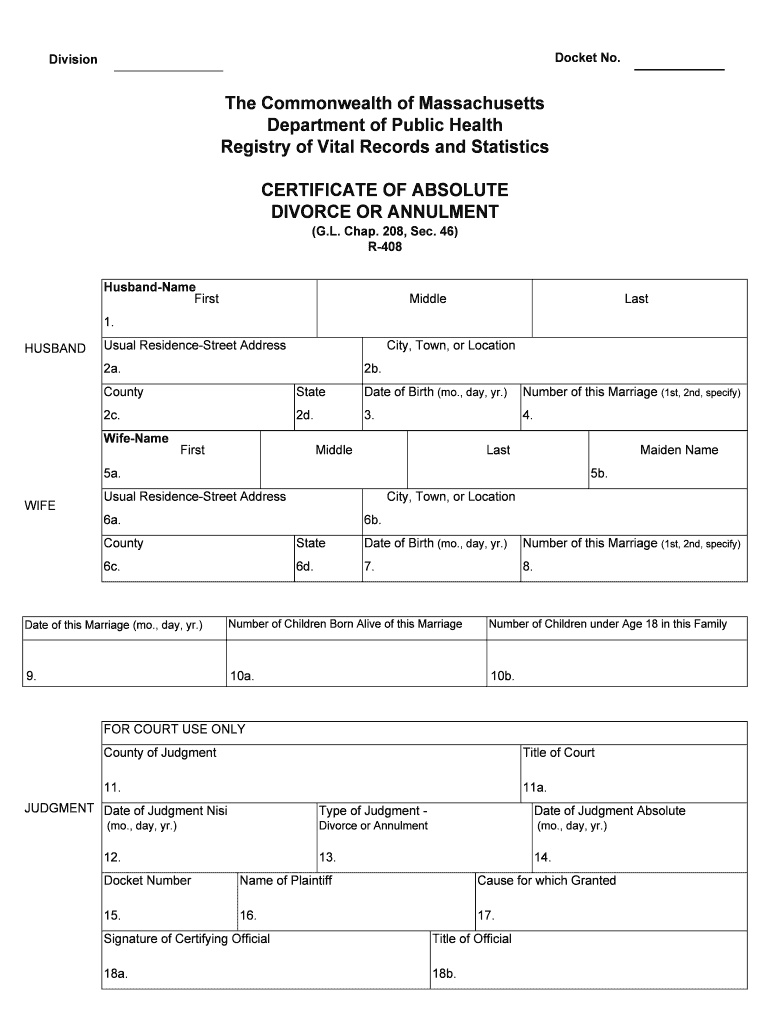 Mass R 408 Form - Fill Online, Printable, Fillable, Blank-Mas.gov 2020 Blank W9
