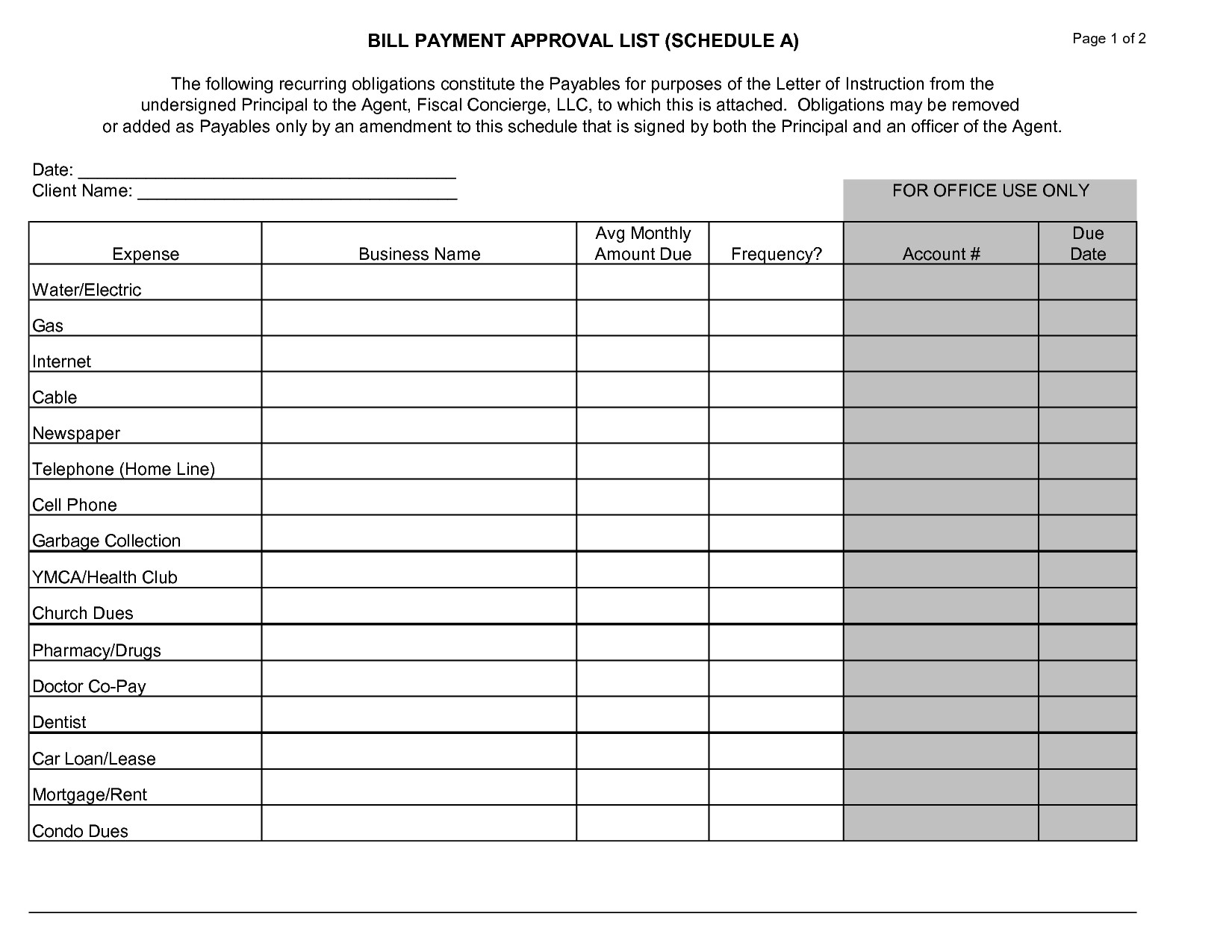 Monthly Payment Worksheet Template | Printable Worksheets-Monthly Bill Pay Calendar Printable