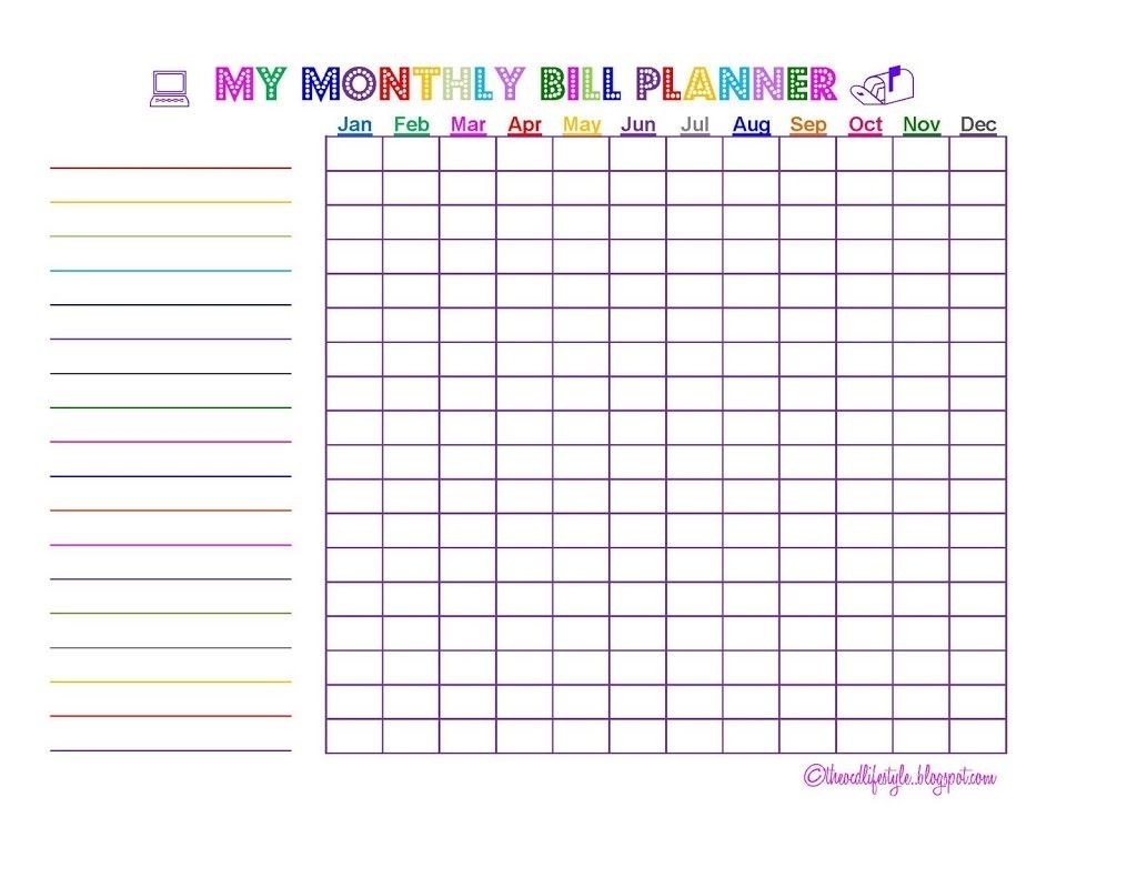 My New Monthly Bill Planner! | The Gold Project | Bill-2020 Monthly Bill Planner Printable