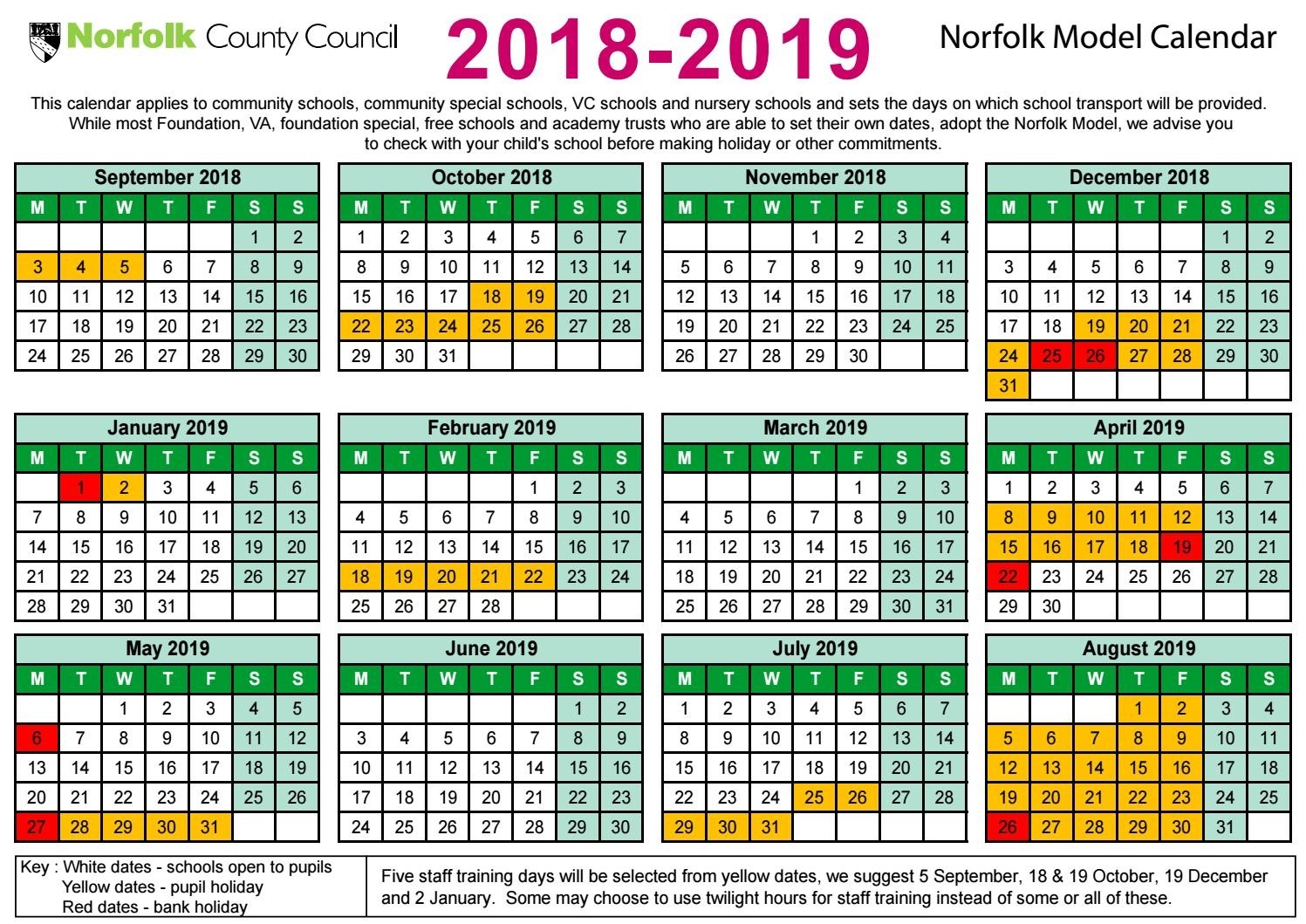 Ncc 2018 19 Term Dates By Shs16 - Issuu-School Holidays Nz Calendar