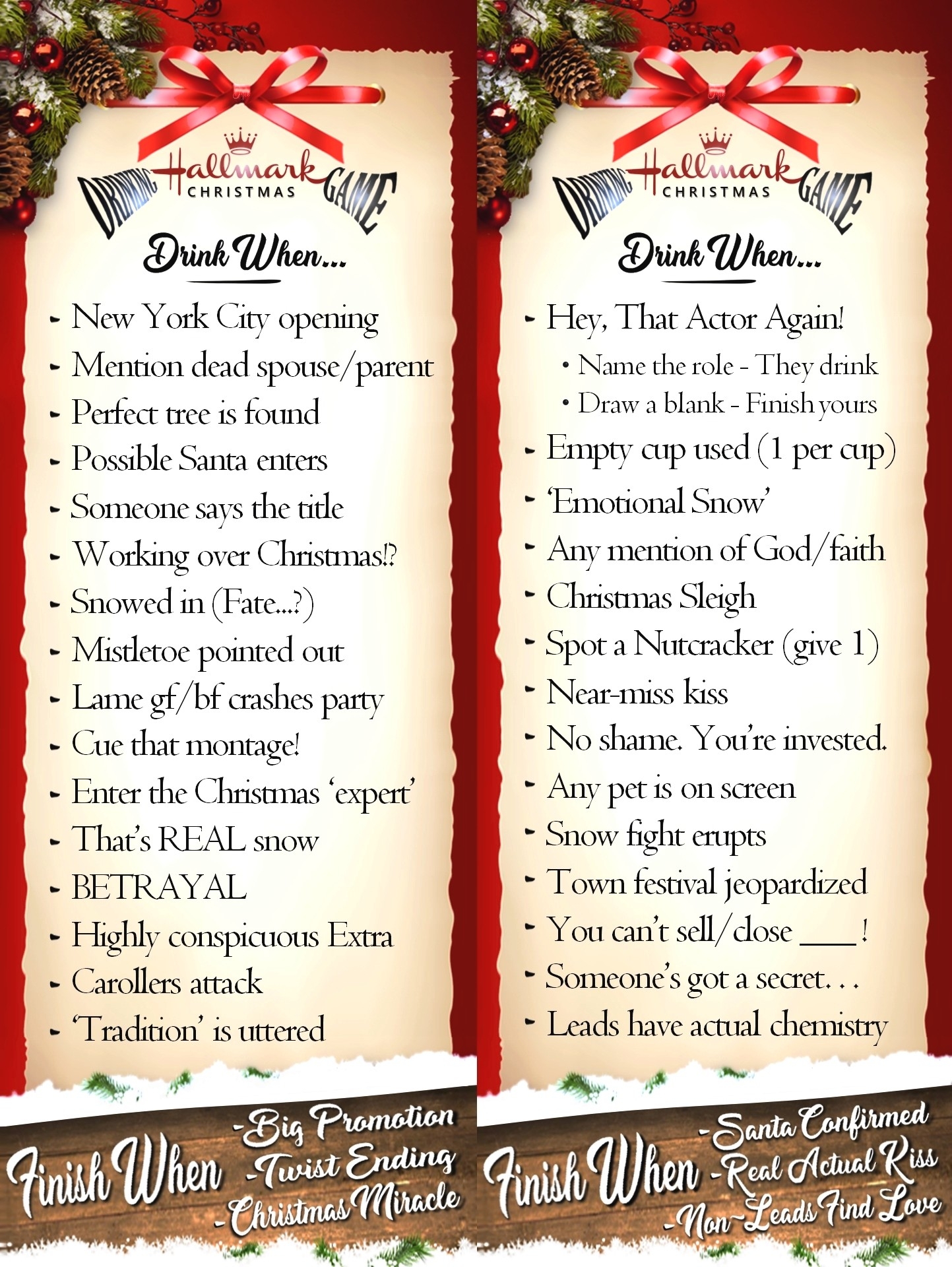 The Hallmark Christmas Movie Drinking Game Has Returned-What Are Hallmark Holidays