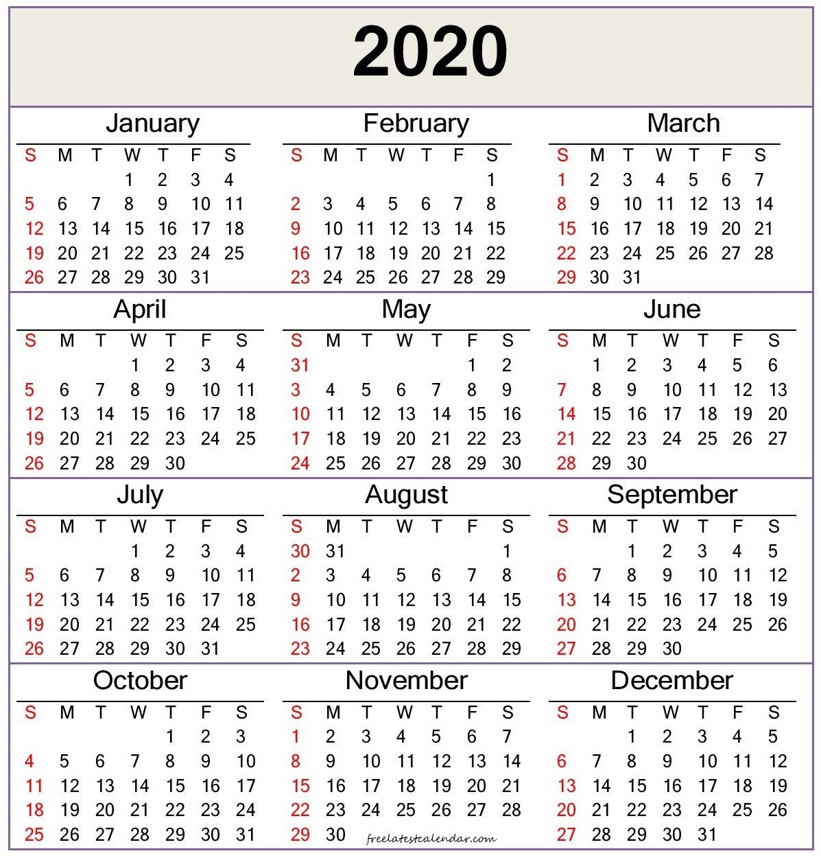 2020 Printable Microsoft Word Calendar Template Examp - vrogue.co