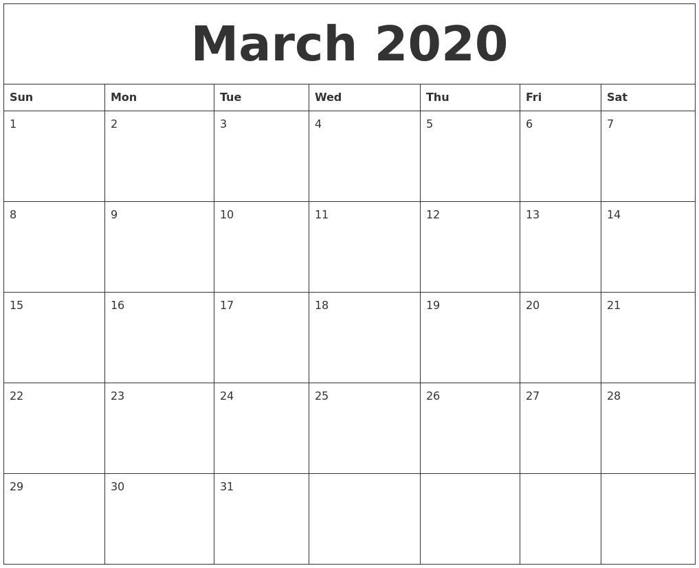 2020 Printable Calendar Word In 2020 (With Images) | Blank-2020 Printable Microsoft Word Calendar Template