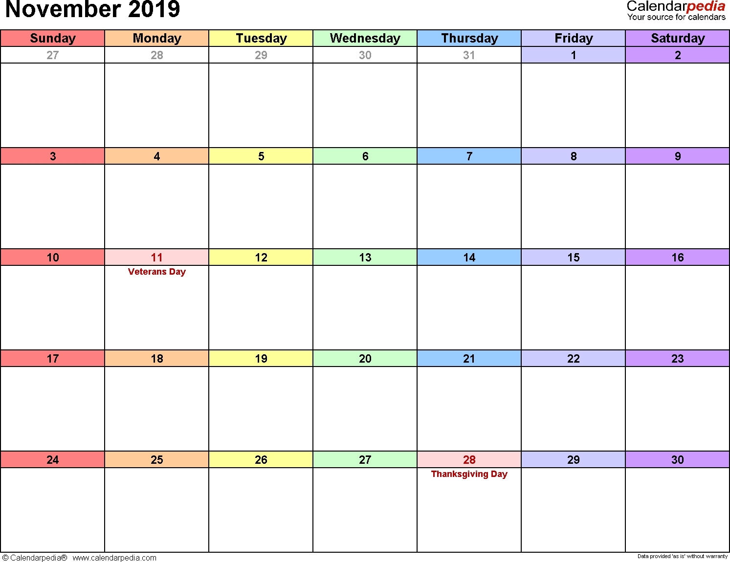 Calendarpedia – Your Source For Calendars-Blankcalendar Week-Blankcalendar Week Of 7/22