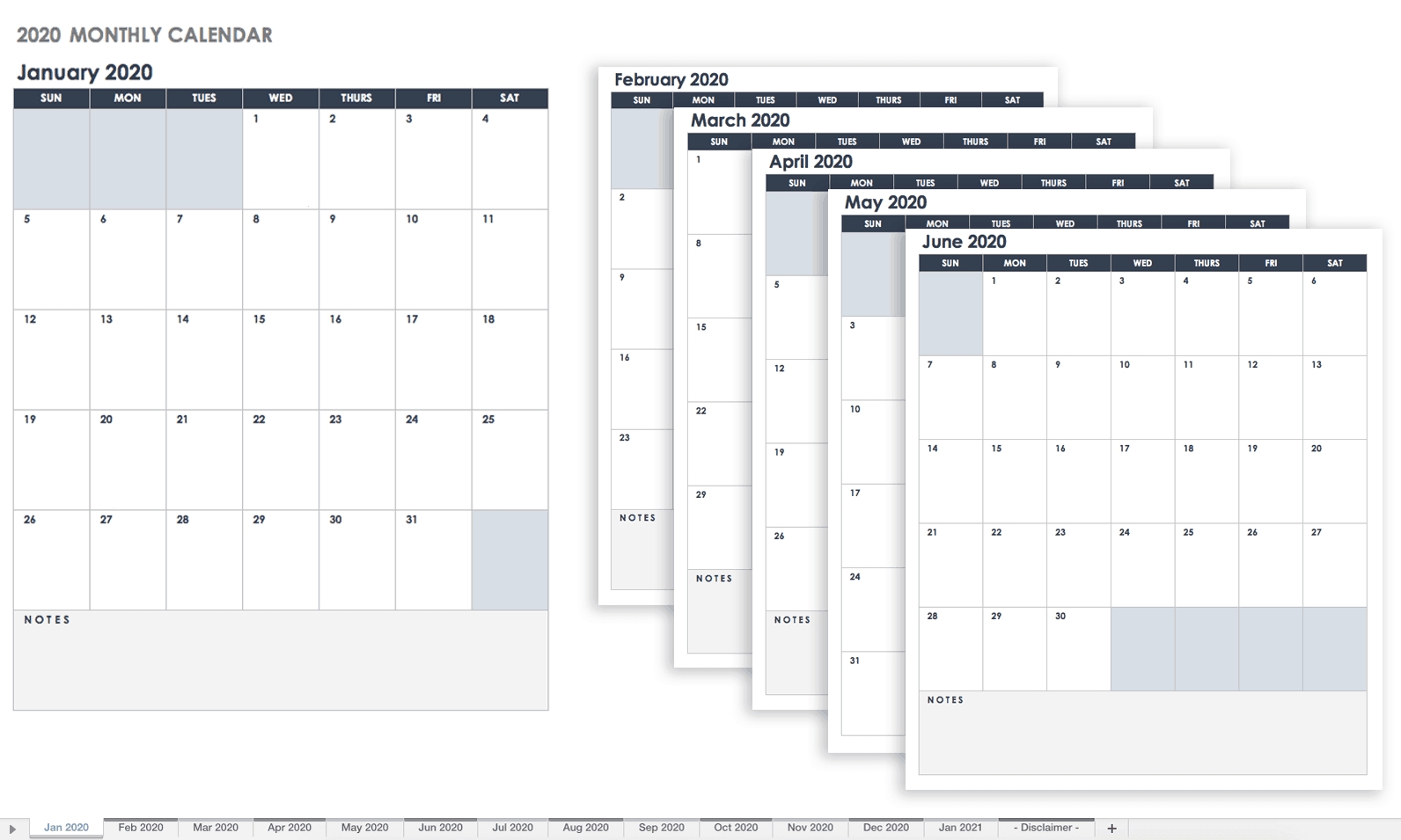 Google Sheets Monthly Calendar Template Calendar Template Printable