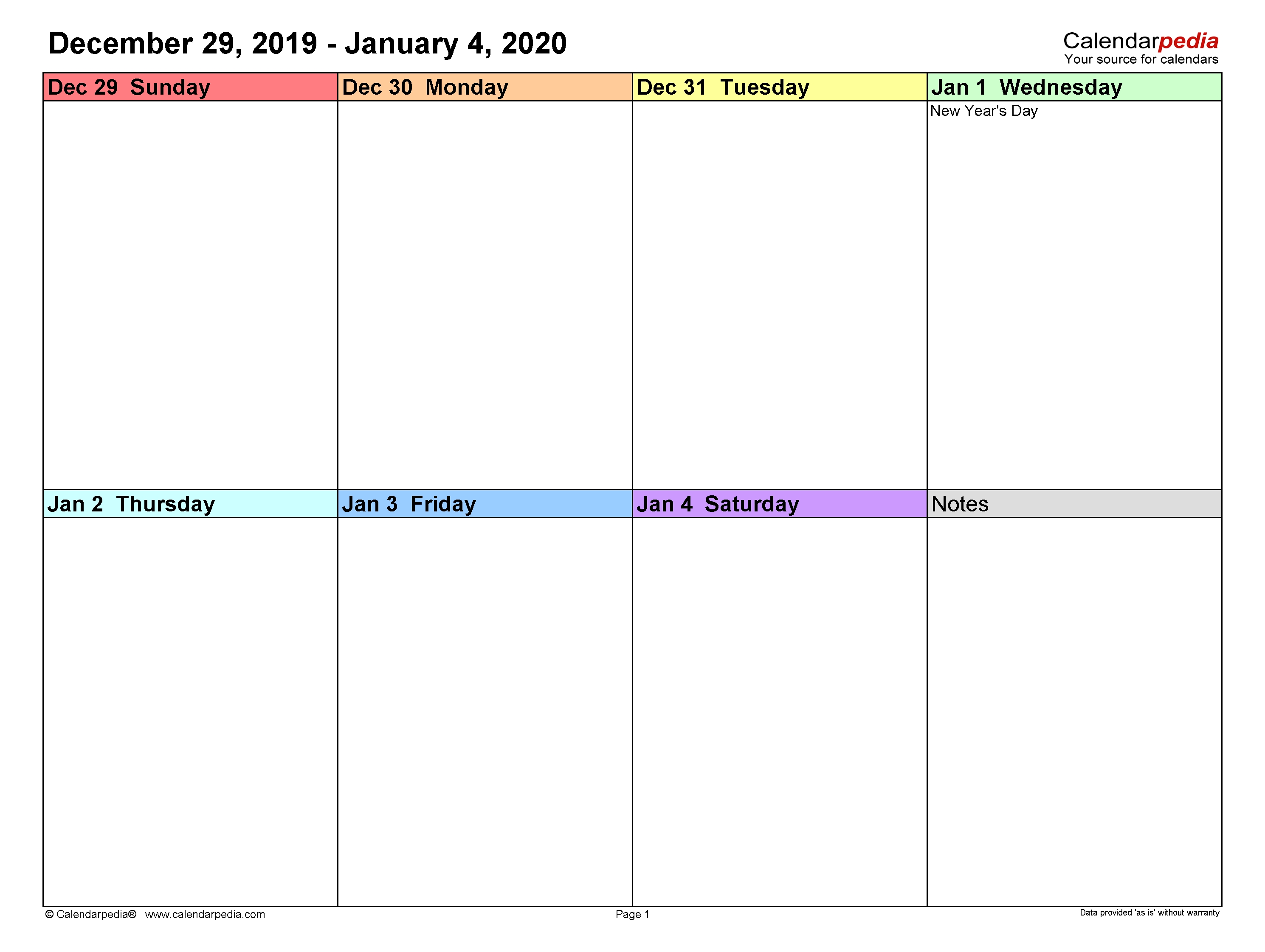 Weekly Calendars 2020 For Word - 12 Free Printable Templates-Day To Day Calendar Template 2020