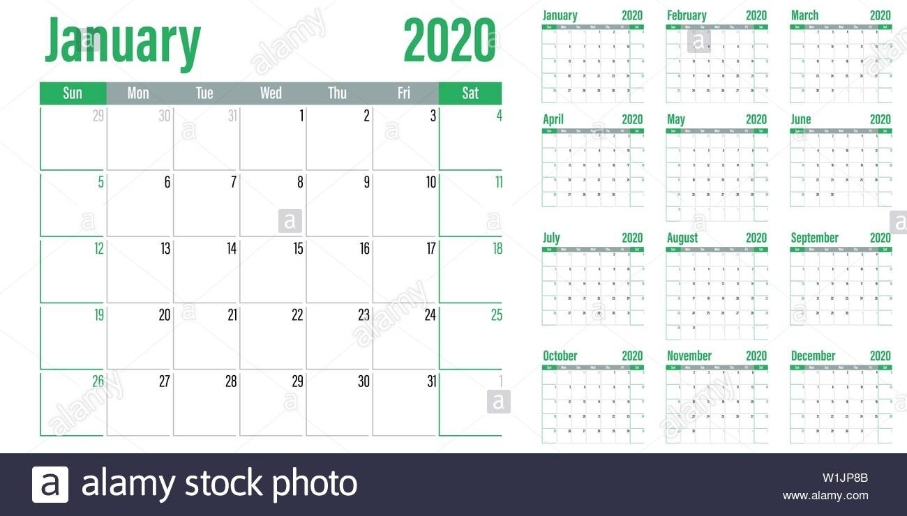 2020 Calendar Sunday Through Saturday - Calendar Inspiration Design-Sunday To Saturday Calendar
