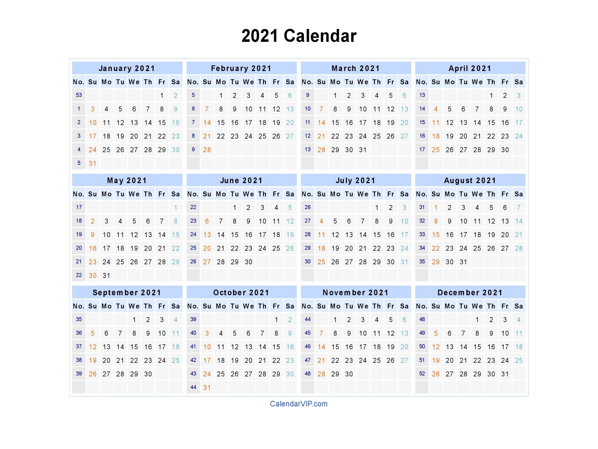 2021 Calendar - Blank Printable Calendar Template In Pdf Word Excel-Calendar For Shift Work 2021