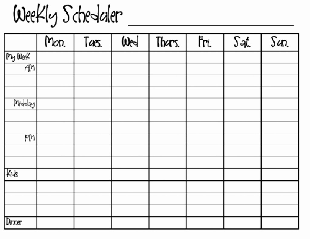 Blank Weekly Calendar Monday To Friday - Calendar Inspiration Design-Sunday To Saturday Calendar