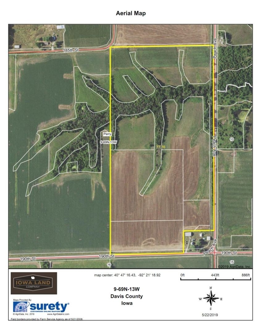 Davis County, Iowa 77.7 +/- Acres Tillable And Crp - Iowa Land Company-Deer Rut Predictions Iowa 2021