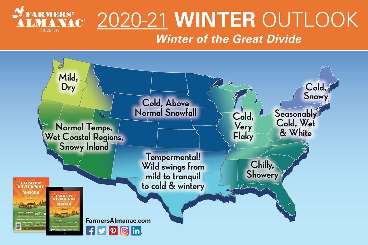 Farmer’s Almanac: ‘Winter Of The Great Divide,’ With A Blizzard Of 1-2 Feet Of Snow - Pennlive-Pa Reut Season 2021