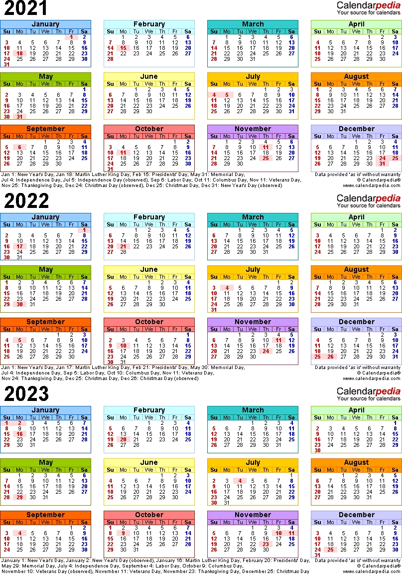 Free Big Printerable Calendars 2020-2023 | Example Calendar Printable-2021 Pocket Calendar Printable