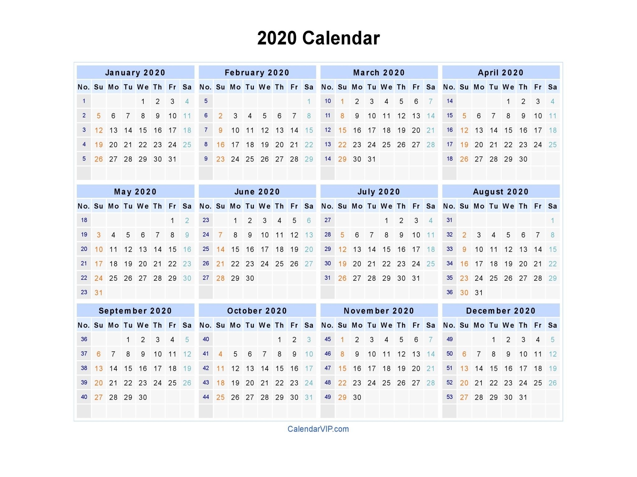 Free Printable Calendar 2020 Weekly-Printable Pocket Calendars 2021