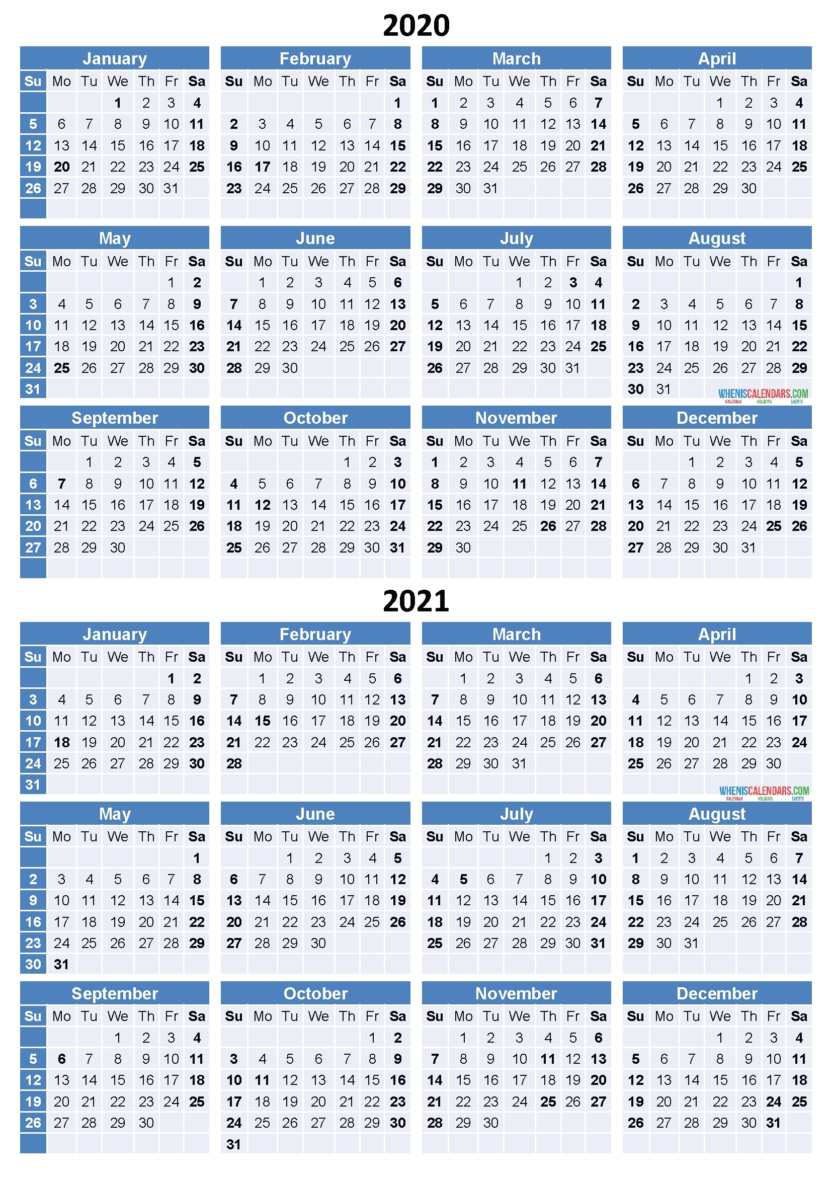 Free Printable Yearly Calendar 2021 2020 – Template Calendar Design-Rut Predictions For Michigan 2021