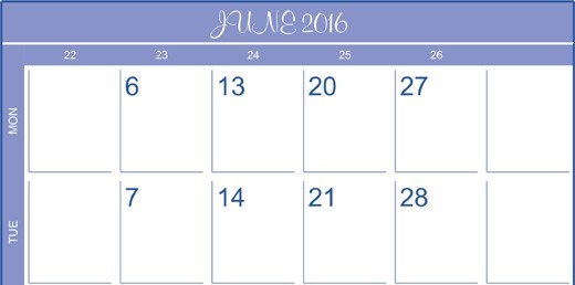 June 2016 Calendar Template Archives - Printable Calendar Template 2020 2021-September Fill In Calendar 2021