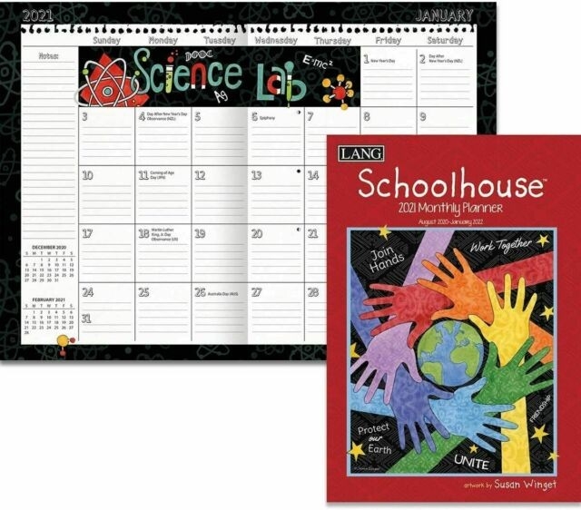 Lang Schoolhouse 2021 Monthly Pocket Planner | Ebay-2021 Pocket Calendar Printable