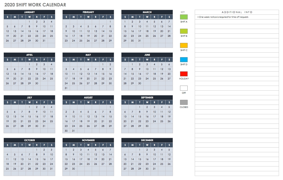 One Page 2 Years Calendar 2019 2020 With Week Number - Calendar Inspiration Design-Yearly Week Number Calendar Excel0.