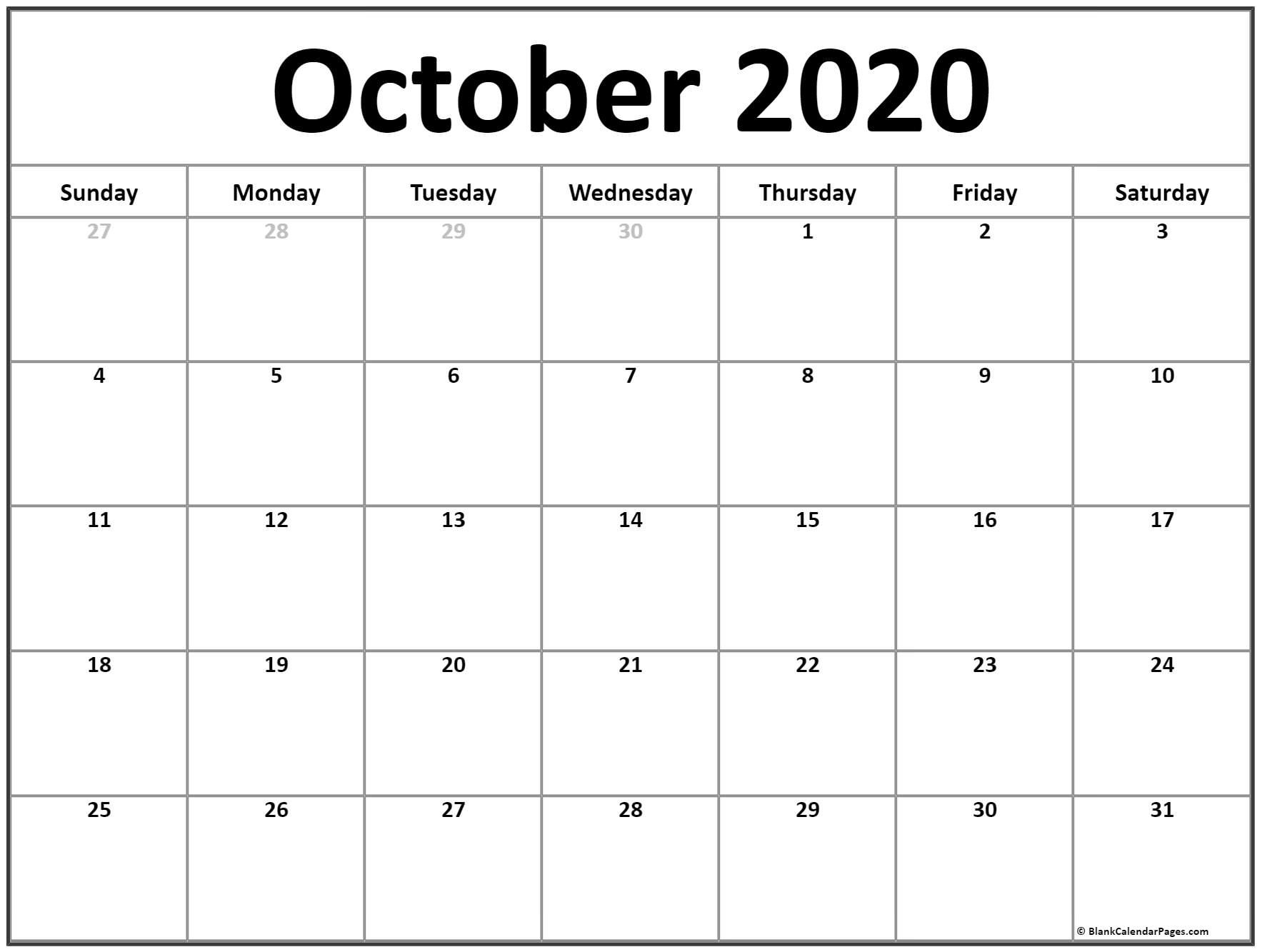 Zodiac Calendar October 2020 | Calendar Printables Free Templates-Free Fill In Calendar