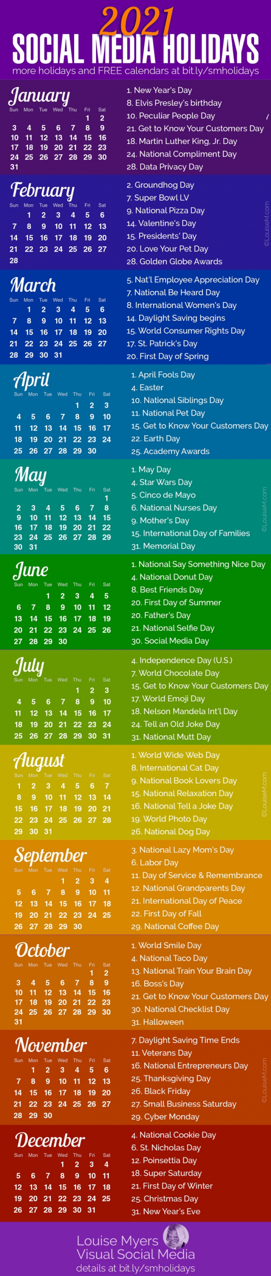 100+ Social Media Holidays You Need In 2020-21: Indispensable!-National Food Calendar 2021