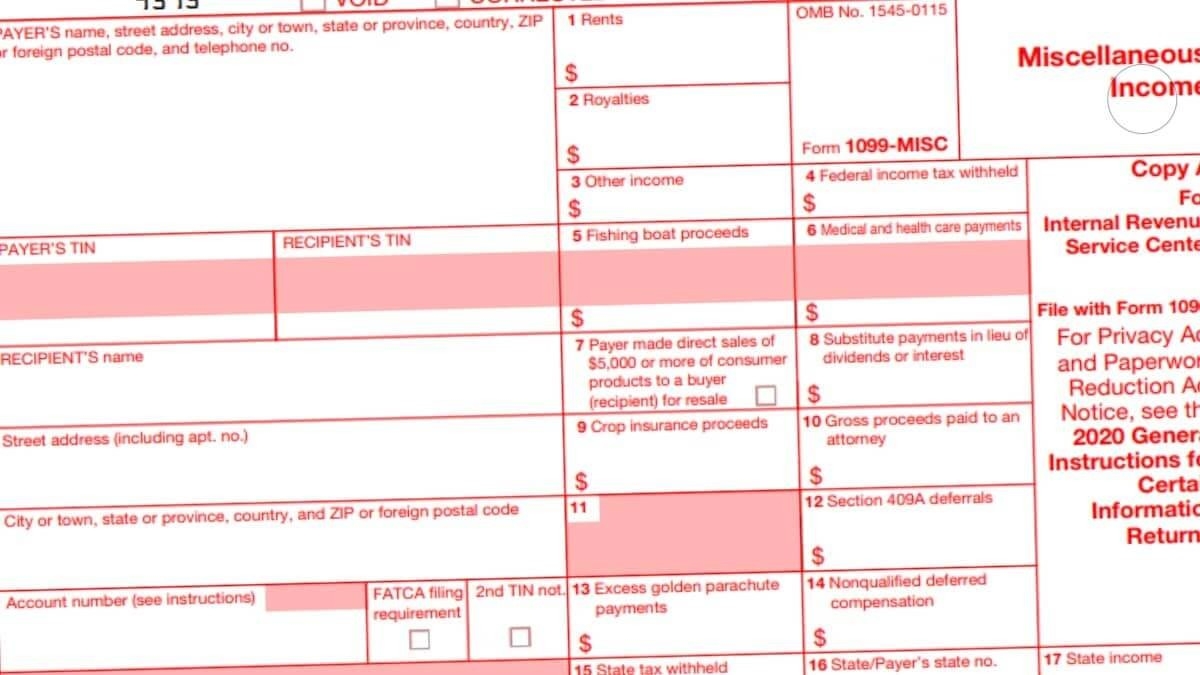 1099 Misc Form 2021 - 1099 Forms-1099 Forms 2021 Printable