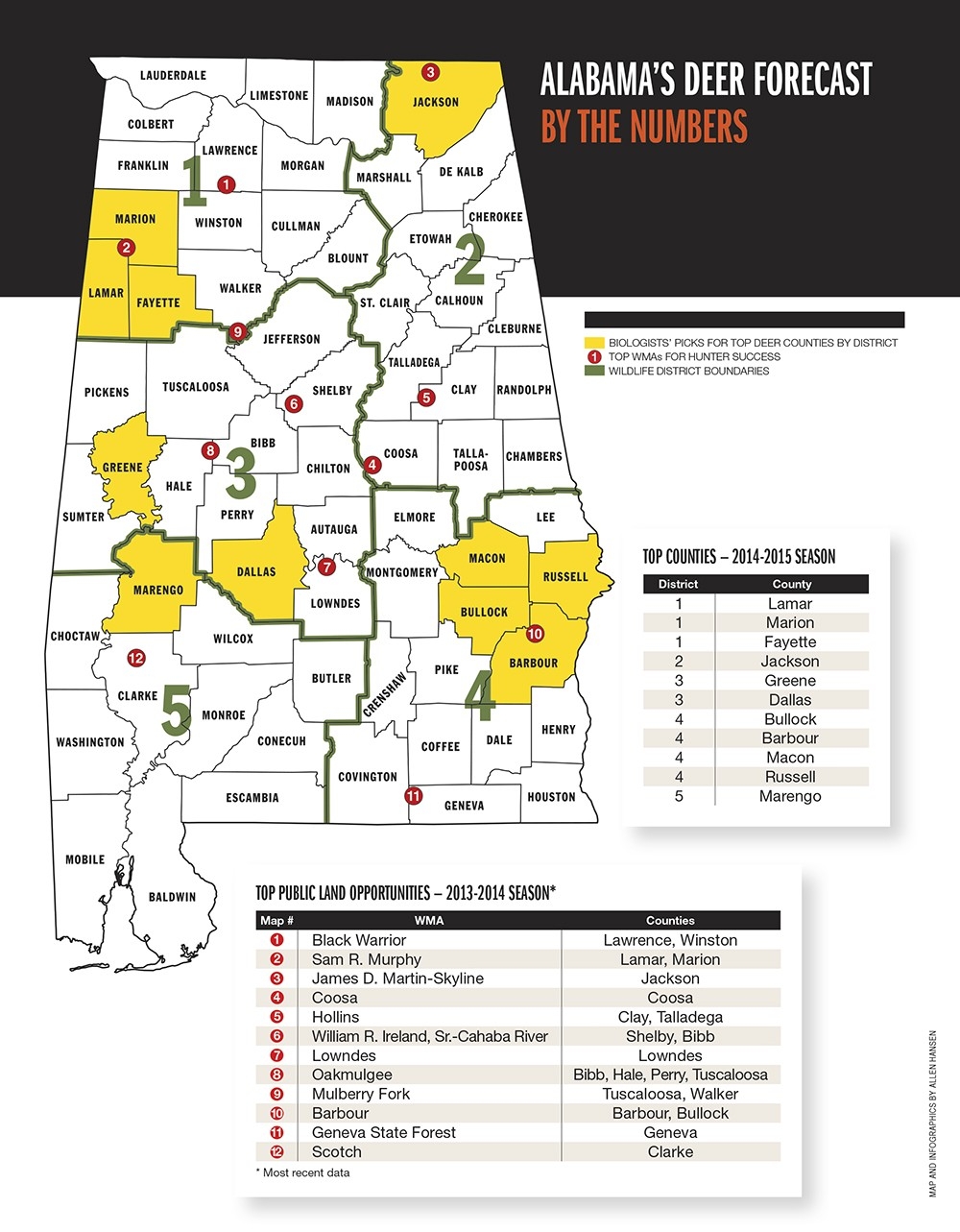 2015 Trophy Deer Forecast: Alabama-Alabama Rut Map 2021