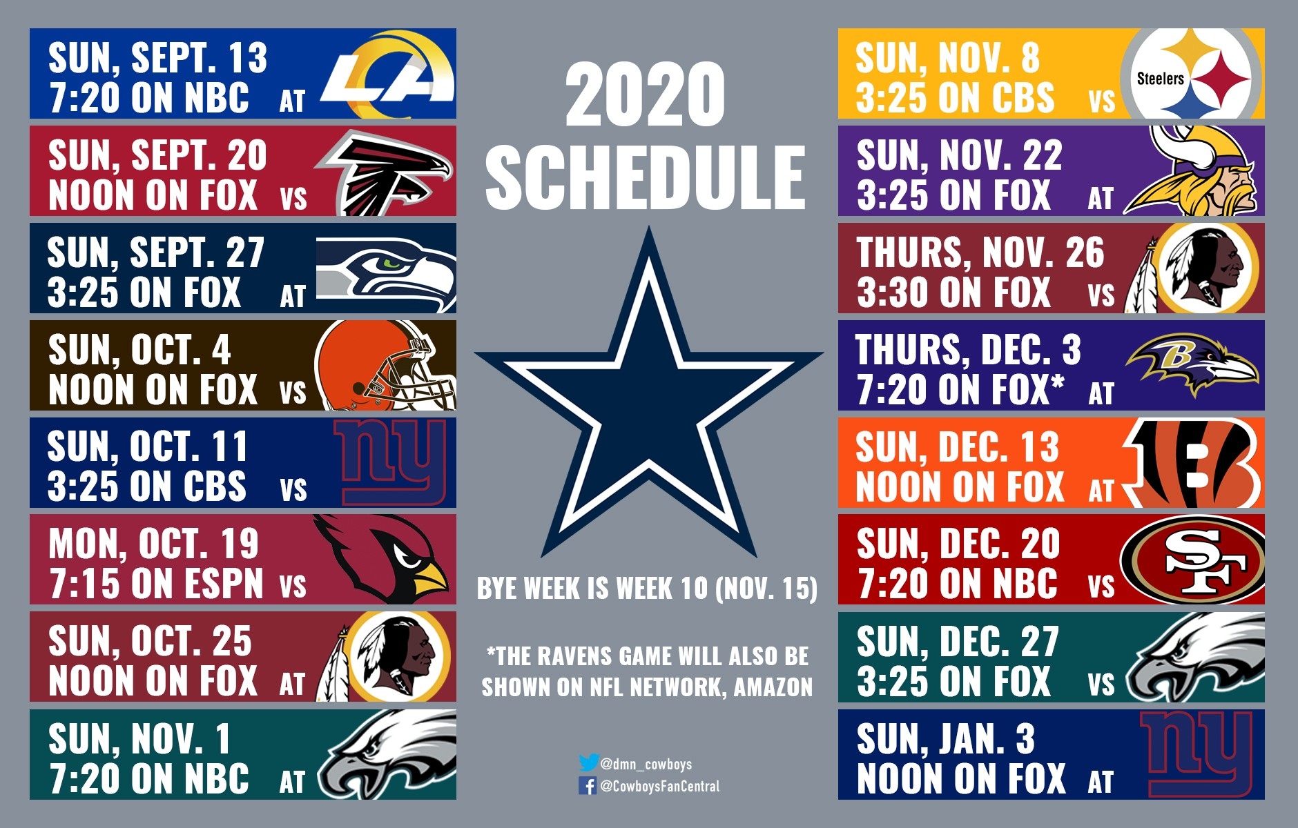 Cowboys Schedule 2024 2024 Printable Viv Lilith