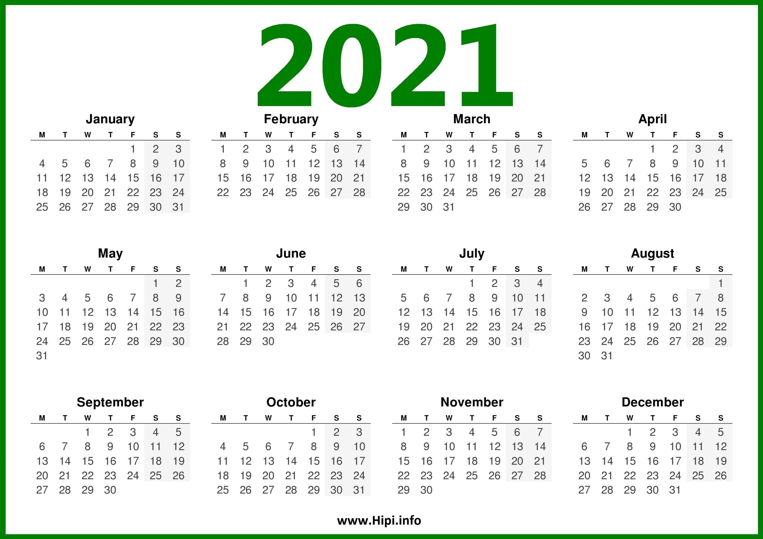 2021 Calendar Uk - Monday Start - Hipi-Monday Start 2021 Calendar