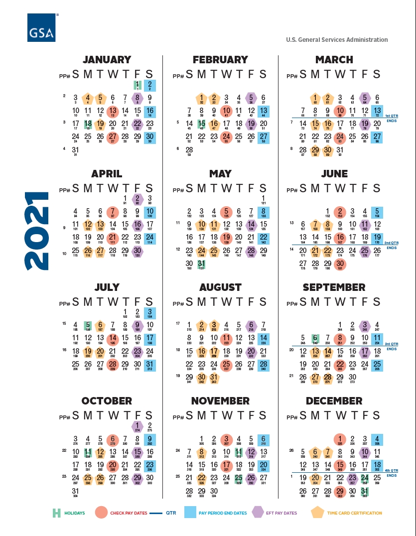 2021 Pay Periods Calendar-2021 Semi Monthly Pay Calendar