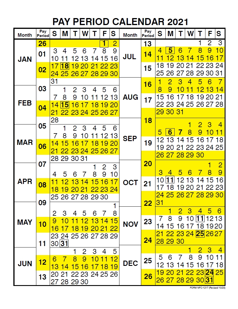 Nfc Pay Period Calendar 2025 Pay Days - Cathy Danette