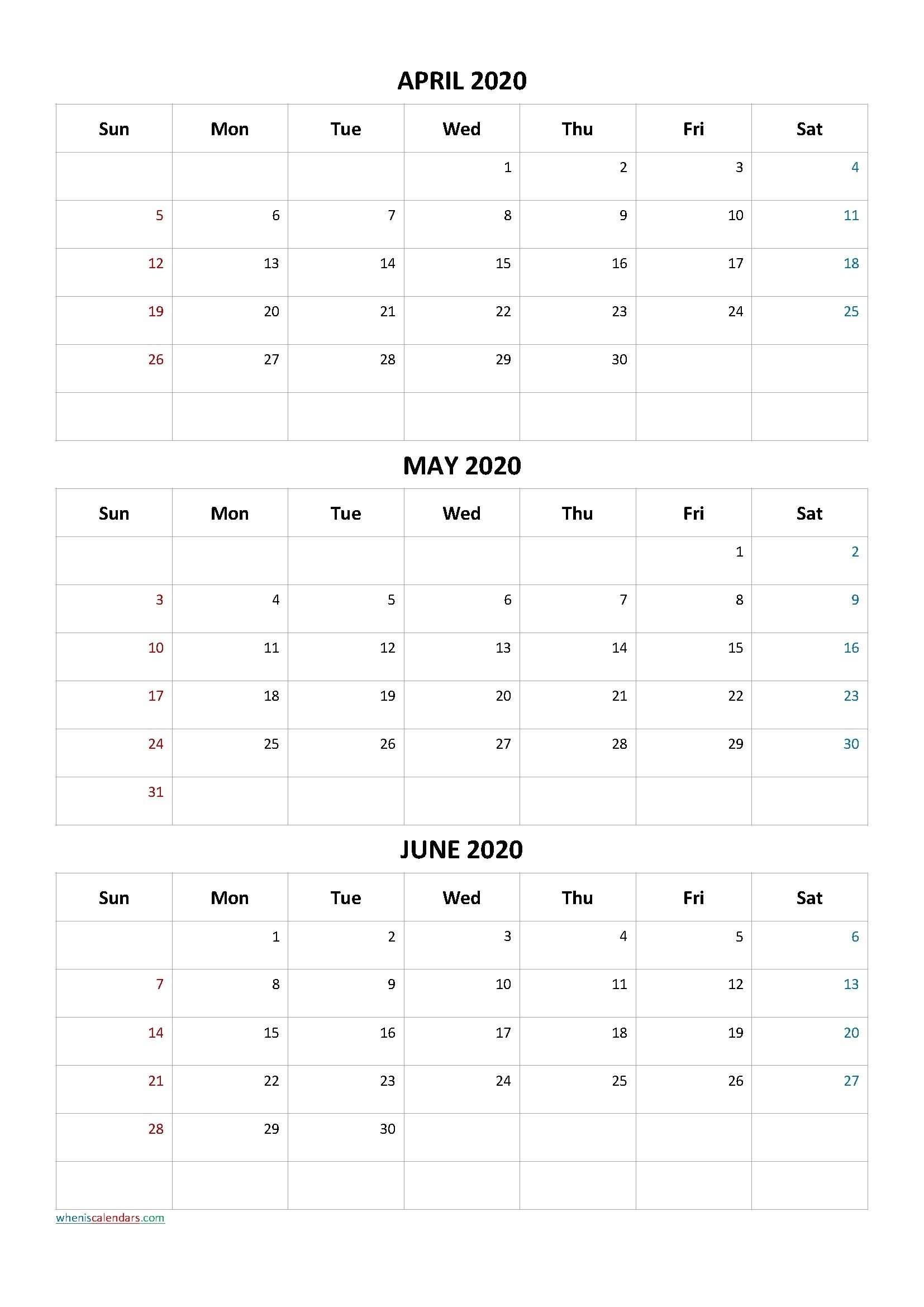 2021 Printable Three Month Calendar | Calendar Printables-2021 Three Month Word Calendar Template
