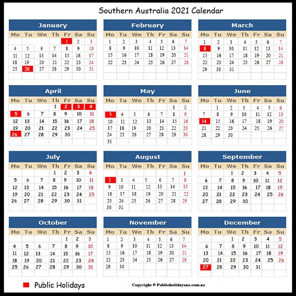 2021 Public Holidays Sa-2021 Calendar With Holidays Sa