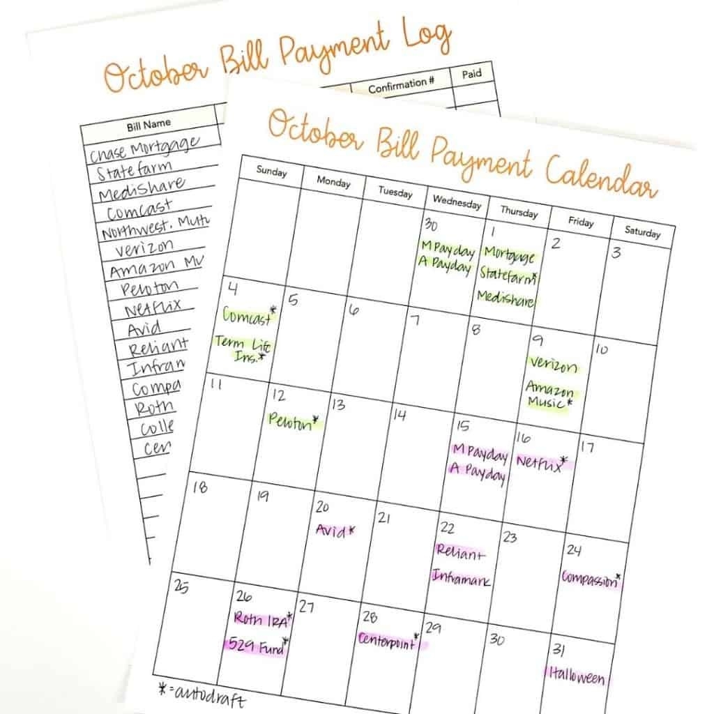 5 Steps To Write A Biweekly Budget In 2021 - Inspired Budget-Bill Pay Calendar 2021
