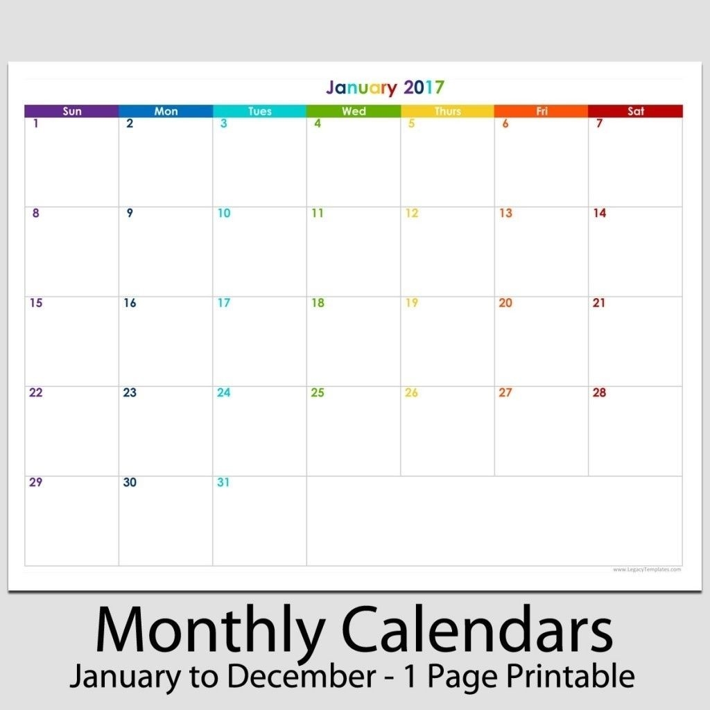 8 X 11 Monthly Calendar | Calendar Template, Monthly-8X11 Landscape Printable Monthly Calendar 2021