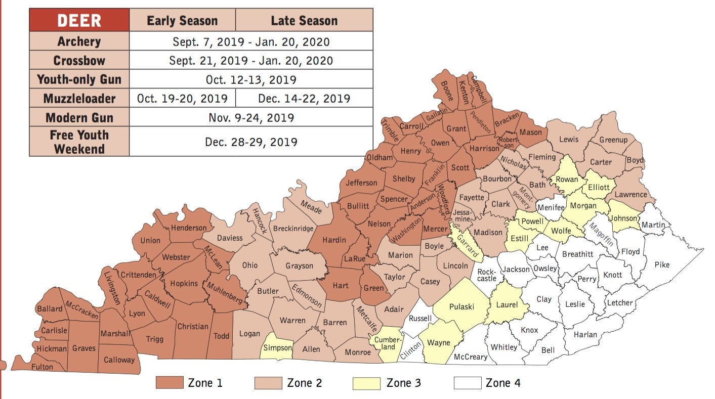 Art Lander&#039;S Outdoors: Ky&#039;S 2019-2020 White-Tailed Deer-Kentucky Deer Rut Season