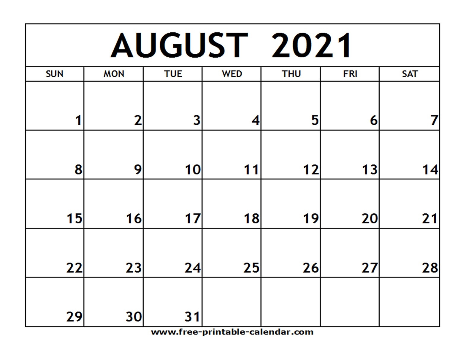 August 2021 Printable Calendar - Free-Printable-Calendar-June July August 2021 Calendar Free Printable