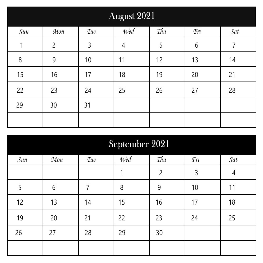 August And September 2021 Calendar Printable Free-Free Jewish Printable August 2021 Calender