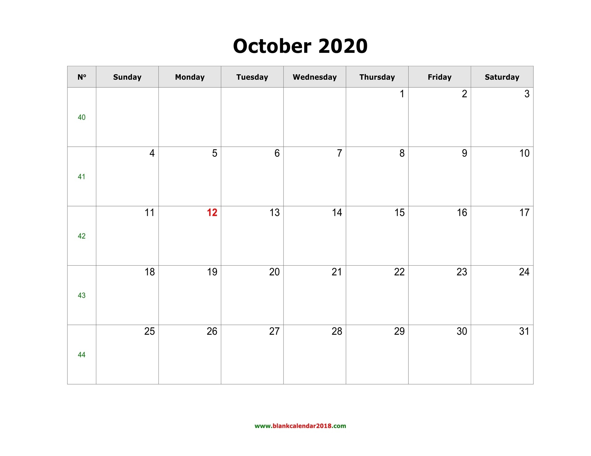 Blank Calendar For October 2020-Edit October 2021 Ms Word